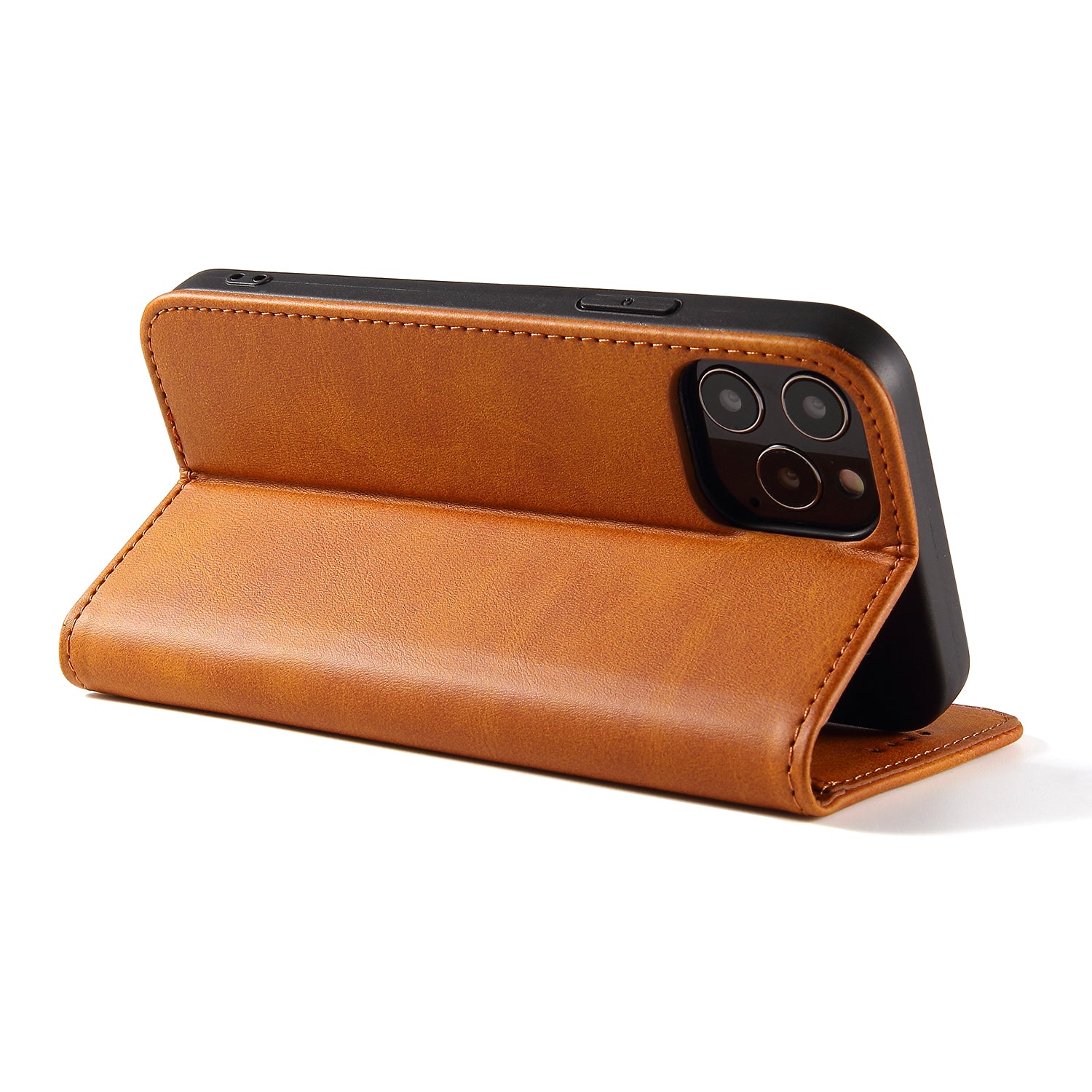 For iPhone 11 Pro Max 6.5 inch Calf Texture Phone Shell Wallet Phone Cover Auto-absorbed Leather Stand Case For iPhone 11 Pro Max 6.5 inch Calf Texture Phone Shell Wallet Phone Cover Auto-absorbed Leather Stand Case